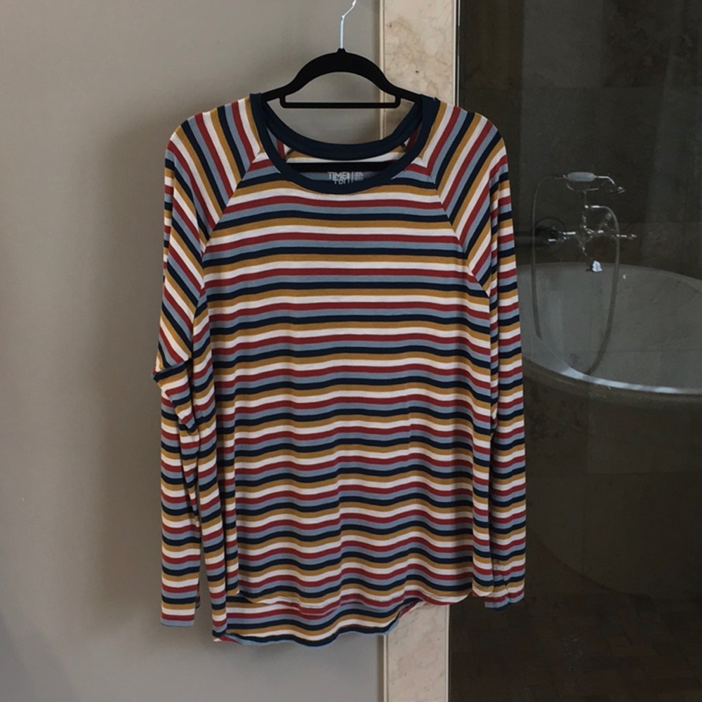 DONATED Time & Tru striped long-sleeve tee 2X/20W